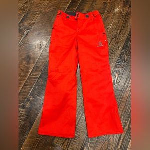 NWT Scott Ski Pants Kids’ sz L 12 Red Thick Plaid